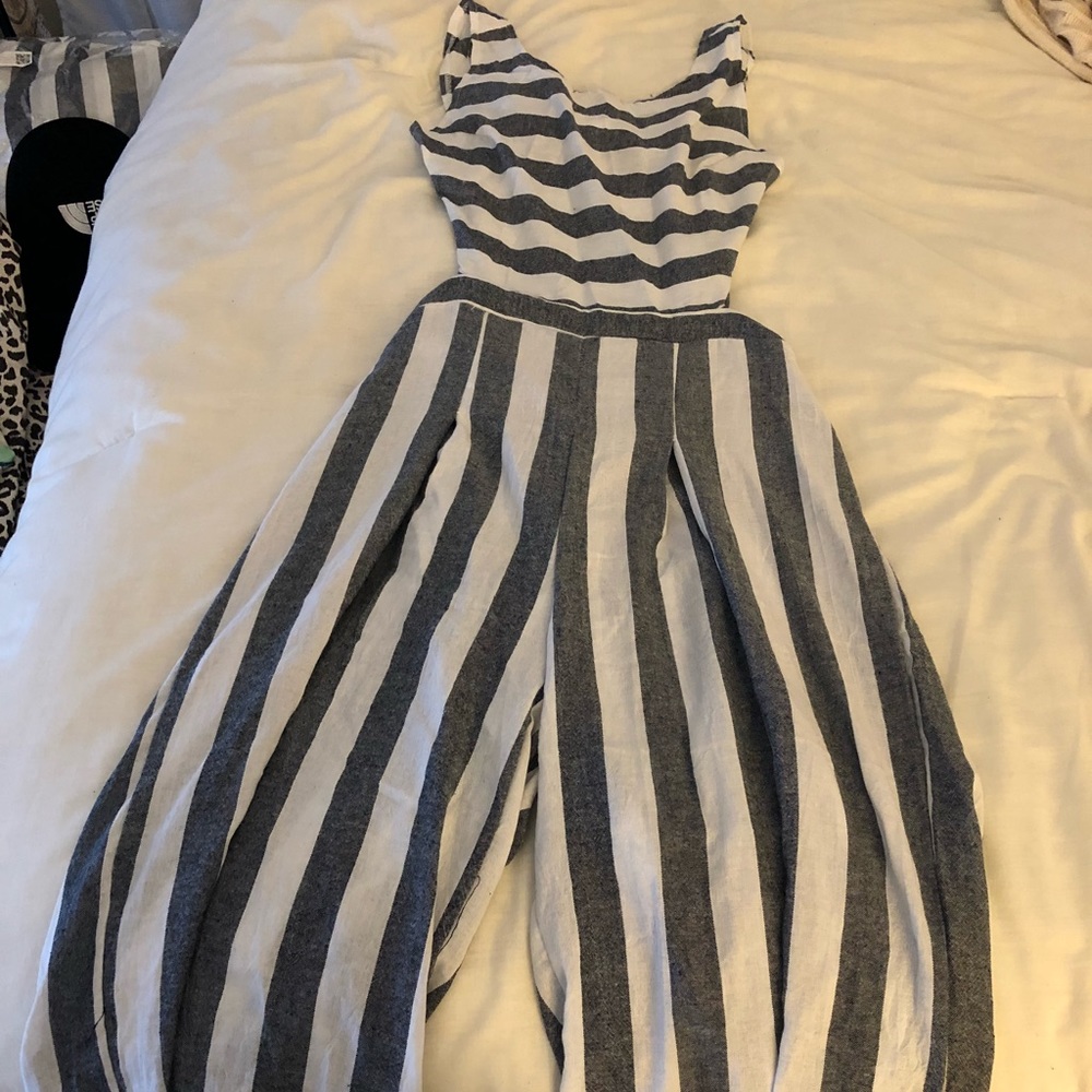 Striped jumpsuit brand new!